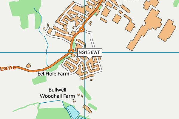 NG15 6WT map - OS VectorMap District (Ordnance Survey)