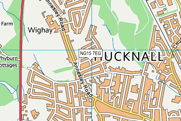 NG15 7EG map - OS VectorMap District (Ordnance Survey)