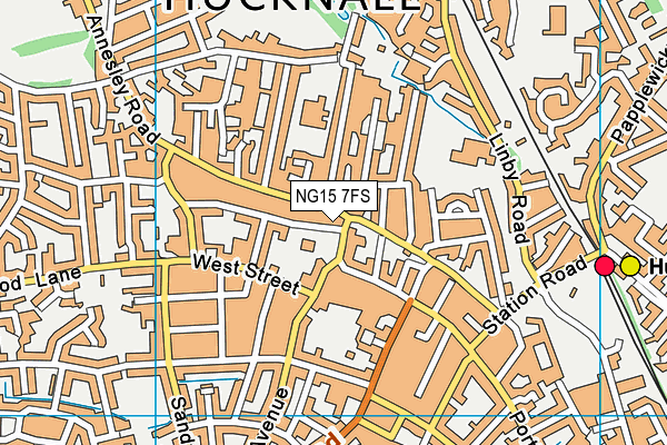 Sol Fitness (Closed) map (NG15 7FS) - OS VectorMap District (Ordnance Survey)