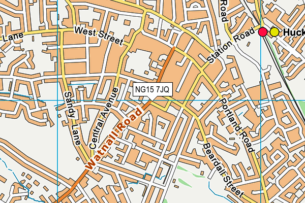NG15 7JQ map - OS VectorMap District (Ordnance Survey)