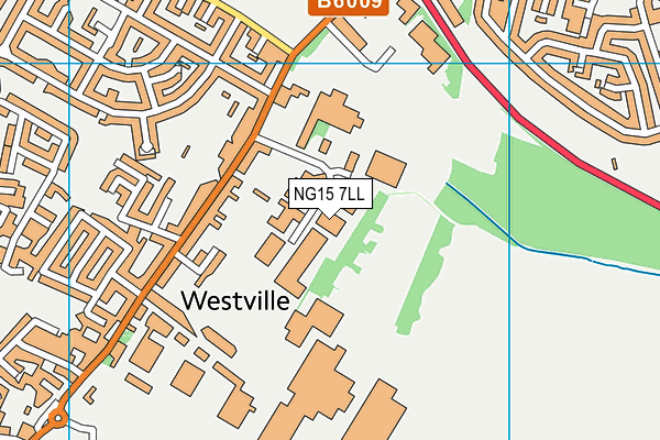 NG15 7LL map - OS VectorMap District (Ordnance Survey)