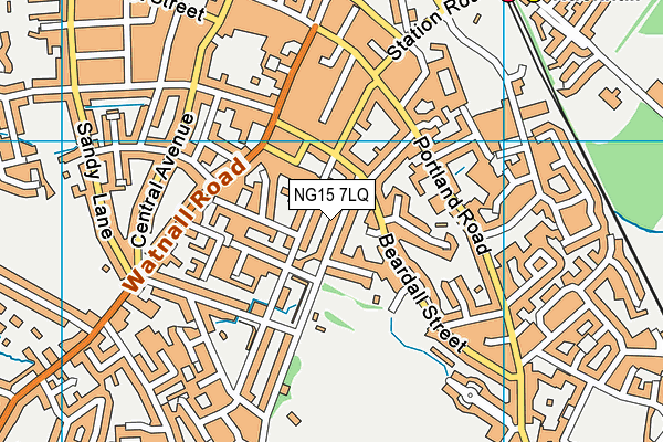 NG15 7LQ map - OS VectorMap District (Ordnance Survey)