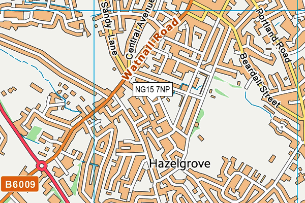 NG15 7NP map - OS VectorMap District (Ordnance Survey)