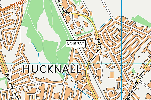 NG15 7SG map - OS VectorMap District (Ordnance Survey)