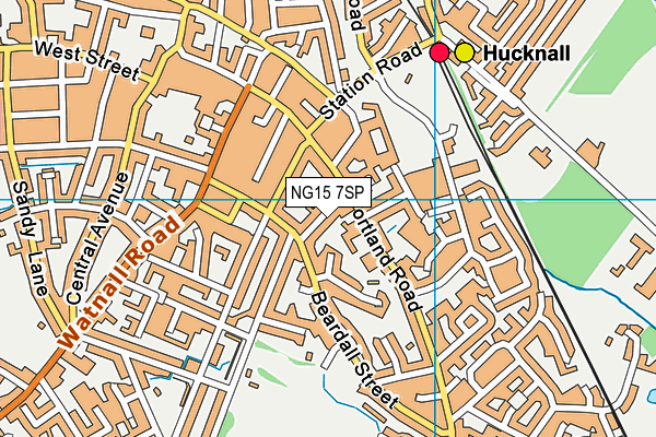 NG15 7SP map - OS VectorMap District (Ordnance Survey)