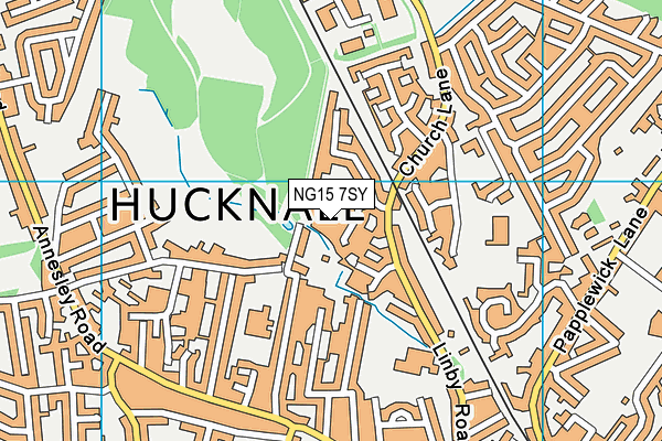 NG15 7SY map - OS VectorMap District (Ordnance Survey)