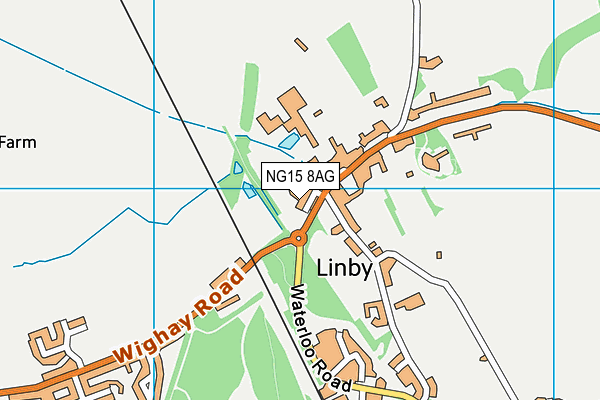 NG15 8AG map - OS VectorMap District (Ordnance Survey)