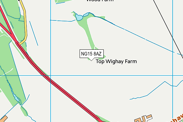 NG15 8AZ map - OS VectorMap District (Ordnance Survey)
