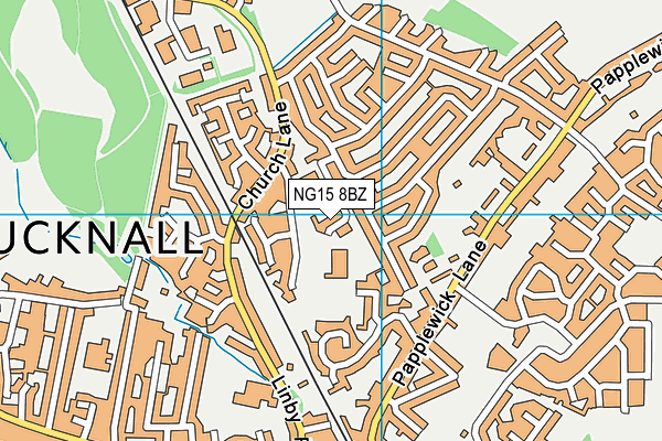 Leen Mills Primary School map (NG15 8BZ) - OS VectorMap District (Ordnance Survey)