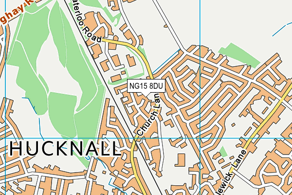 NG15 8DU map - OS VectorMap District (Ordnance Survey)