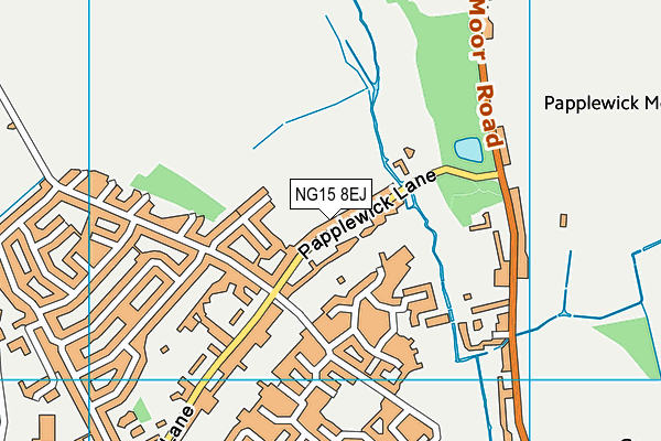 NG15 8EJ map - OS VectorMap District (Ordnance Survey)
