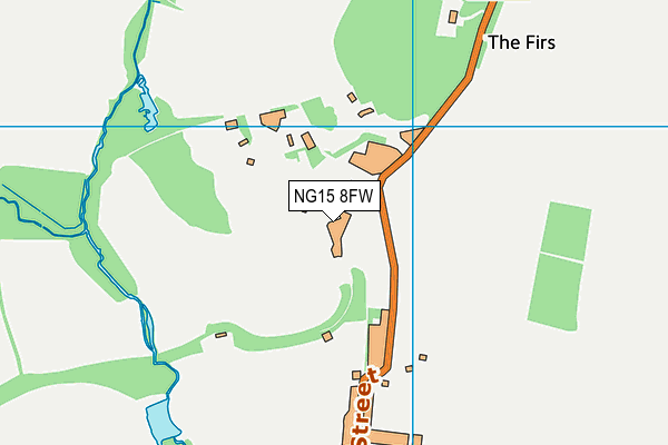 NG15 8FW map - OS VectorMap District (Ordnance Survey)