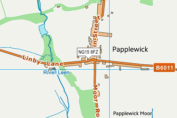 NG15 8FZ map - OS VectorMap District (Ordnance Survey)