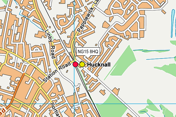 NG15 8HQ map - OS VectorMap District (Ordnance Survey)