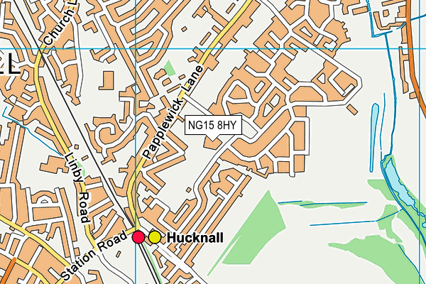 Beardall Fields Primary and Nursery School map (NG15 8HY) - OS VectorMap District (Ordnance Survey)