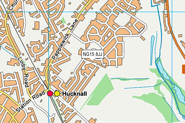 NG15 8JJ map - OS VectorMap District (Ordnance Survey)