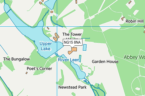 NG15 8NA map - OS VectorMap District (Ordnance Survey)