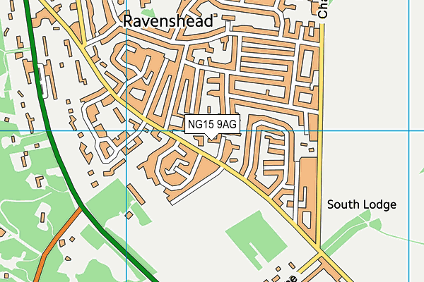 Ravenshead Leisure Centre map (NG15 9AG) - OS VectorMap District (Ordnance Survey)