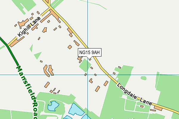 NG15 9AH map - OS VectorMap District (Ordnance Survey)