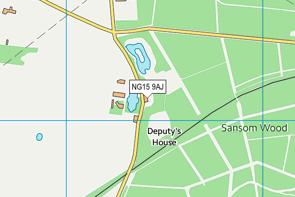 NG15 9AJ map - OS VectorMap District (Ordnance Survey)