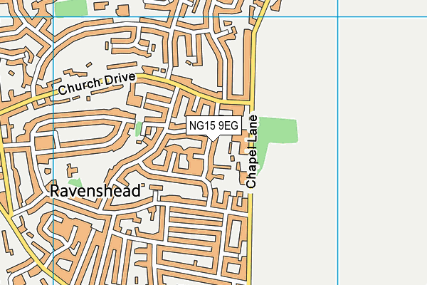 NG15 9EG map - OS VectorMap District (Ordnance Survey)