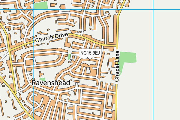 NG15 9EJ map - OS VectorMap District (Ordnance Survey)