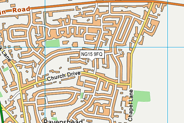 NG15 9FQ map - OS VectorMap District (Ordnance Survey)