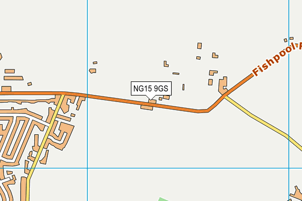 NG15 9GS map - OS VectorMap District (Ordnance Survey)