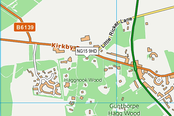 NG15 9HD map - OS VectorMap District (Ordnance Survey)