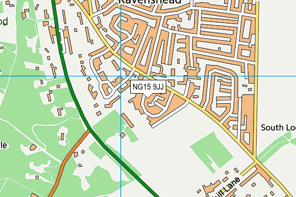 NG15 9JJ map - OS VectorMap District (Ordnance Survey)