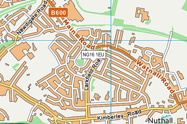 NG16 1EU map - OS VectorMap District (Ordnance Survey)