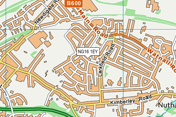 NG16 1EY map - OS VectorMap District (Ordnance Survey)