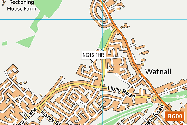 NG16 1HR map - OS VectorMap District (Ordnance Survey)