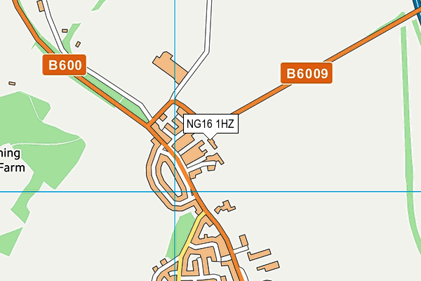 NG16 1HZ map - OS VectorMap District (Ordnance Survey)
