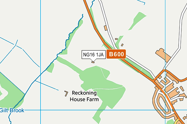NG16 1JA map - OS VectorMap District (Ordnance Survey)