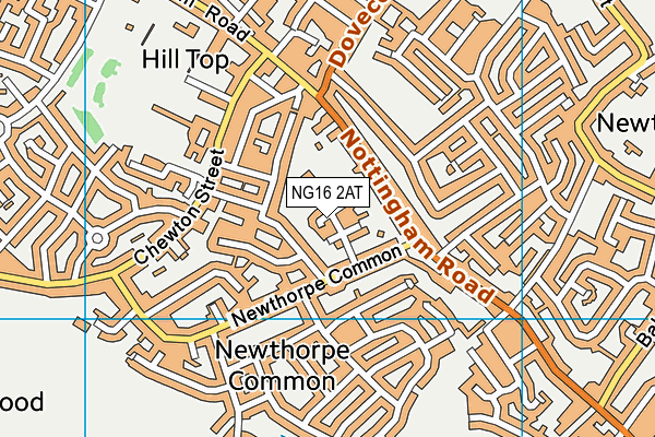NG16 2AT map - OS VectorMap District (Ordnance Survey)