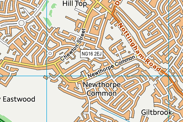 NG16 2EJ map - OS VectorMap District (Ordnance Survey)