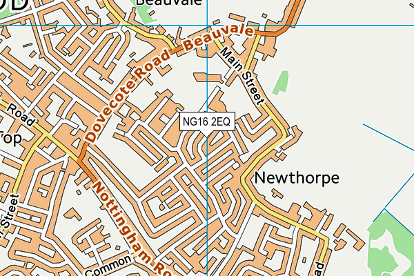 NG16 2EQ map - OS VectorMap District (Ordnance Survey)