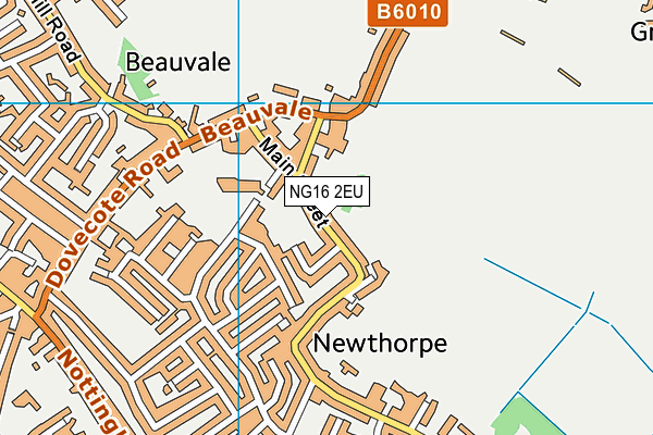 NG16 2EU map - OS VectorMap District (Ordnance Survey)