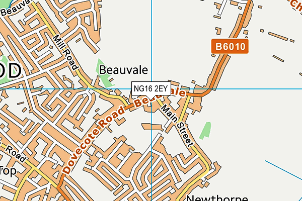 NG16 2EY map - OS VectorMap District (Ordnance Survey)
