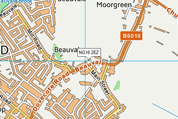 NG16 2EZ map - OS VectorMap District (Ordnance Survey)