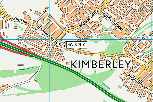 Map of KIMBERLEY CARAVAN CENTRE LIMITED at district scale