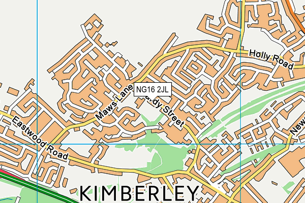 NG16 2JL map - OS VectorMap District (Ordnance Survey)