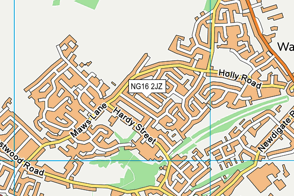 NG16 2JZ map - OS VectorMap District (Ordnance Survey)