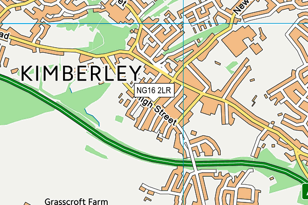 NG16 2LR map - OS VectorMap District (Ordnance Survey)