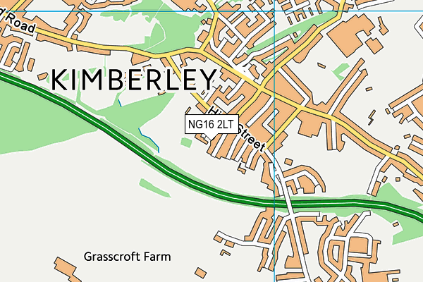 NG16 2LT map - OS VectorMap District (Ordnance Survey)