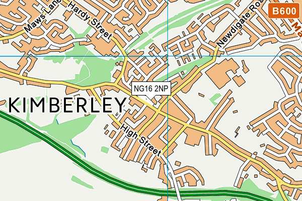 NG16 2NP map - OS VectorMap District (Ordnance Survey)