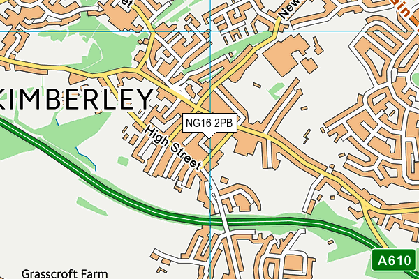 NG16 2PB map - OS VectorMap District (Ordnance Survey)