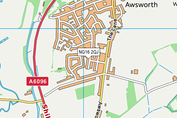 NG16 2QJ map - OS VectorMap District (Ordnance Survey)