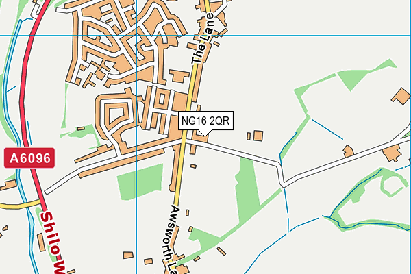 NG16 2QR map - OS VectorMap District (Ordnance Survey)